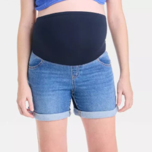 Maternity Denim Shorts - Picture 1 of 1